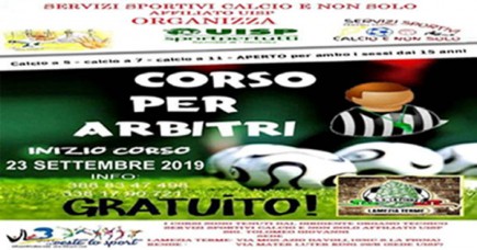 Corso Per Arbitro...Non Perdere L'occasione....